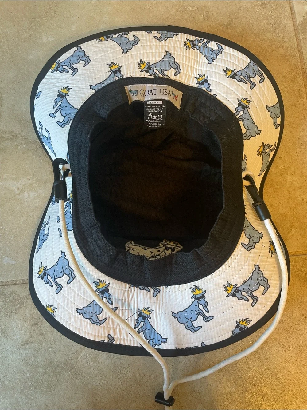 GOAT USA Lacrosse Black Bucket Hat